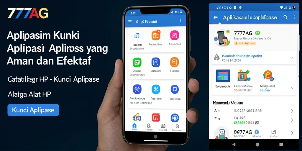 Tampilan antarmuka utama aplikasi Kunci Aplikasi 777AG.