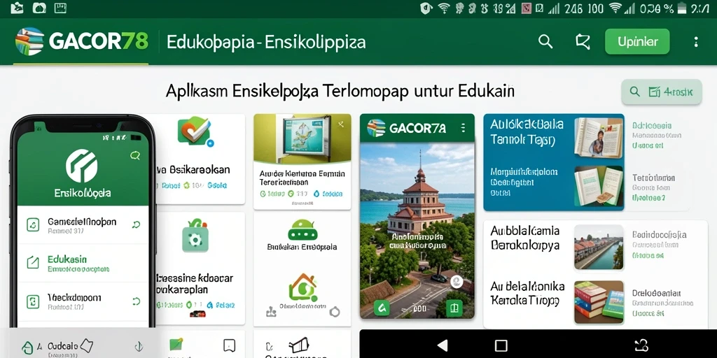 Tampilan antarmuka GACOR78 yang informatif dan modern.
