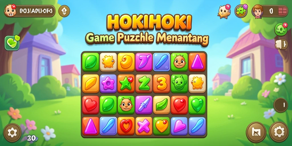Tampilan antarmuka <strong>HOKIHOKI</strong> yang menarik dan penuh warna.