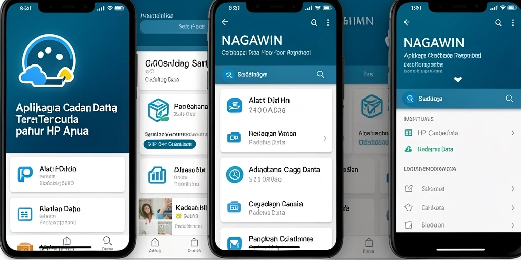 Tampilan antarmuka NAGAWIN yang intuitif dan modern.