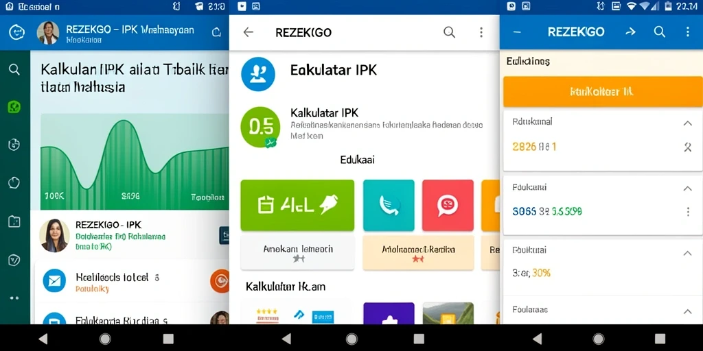 Tampilan antarmuka REZEKIGO yang sederhana dan fungsional.