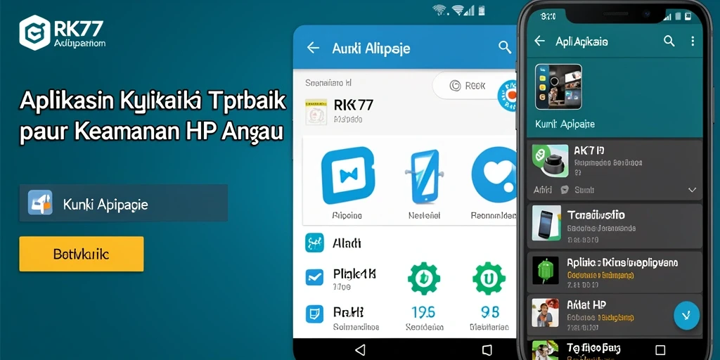 Antarmuka RK77 yang sederhana dan efektif untuk kunci aplikasi.