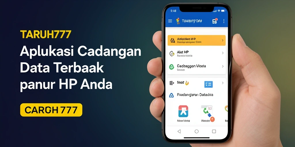 Antarmuka sederhana TARUH777 untuk pencadangan data yang efektif.
