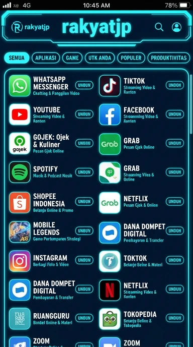 Temukan Aplikasi Populer & Kanal Uji di rakyatjp — Akses Mudah!